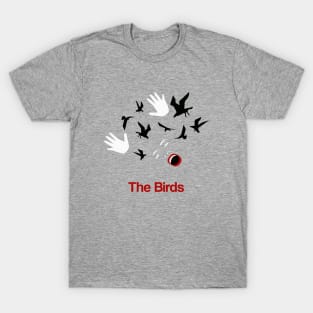 The Birds Minimal Movie Art Alfred Hitchcock T-Shirt